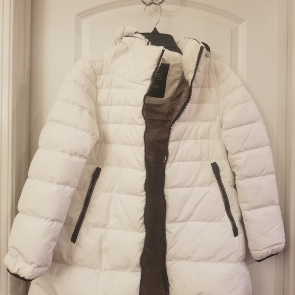 Herno  Women's Gray High-neck Zip-up Padded Jacket  Size S - Picture 4 of 7